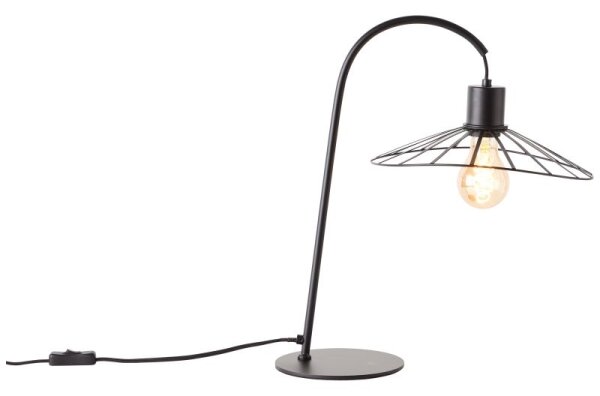 Lampă de masă Brilliant LEIKA 1xE27/52W/230V negru