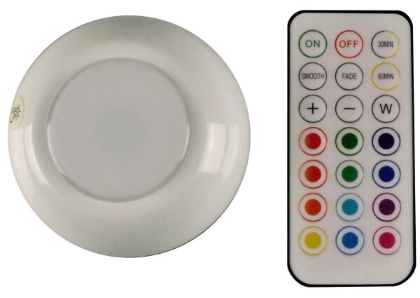 Iluminare LED RGBW mobilă LED/0,5W/4,5V 3xAAA alb + DO