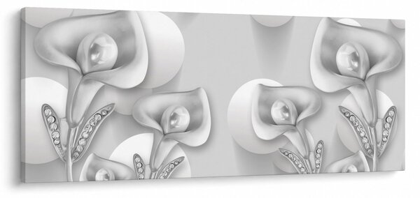 Tablou -Design flori (120x50 cm)