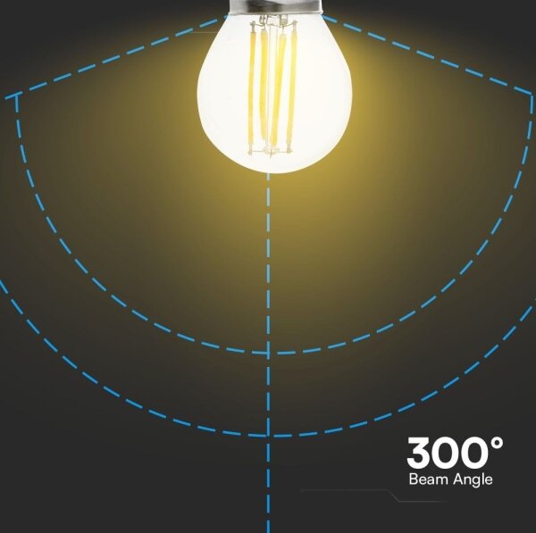 Bec LED FILAMENT G45 E27/6W/230V 6500K