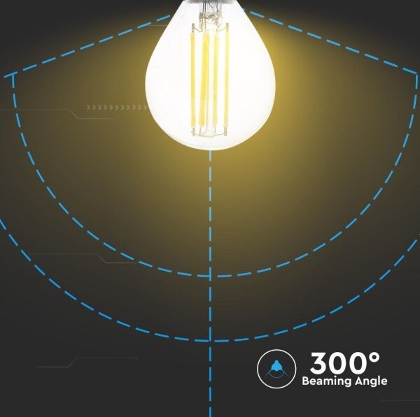 Bec LED FILAMENT P45 E14/6W/230V 2700K