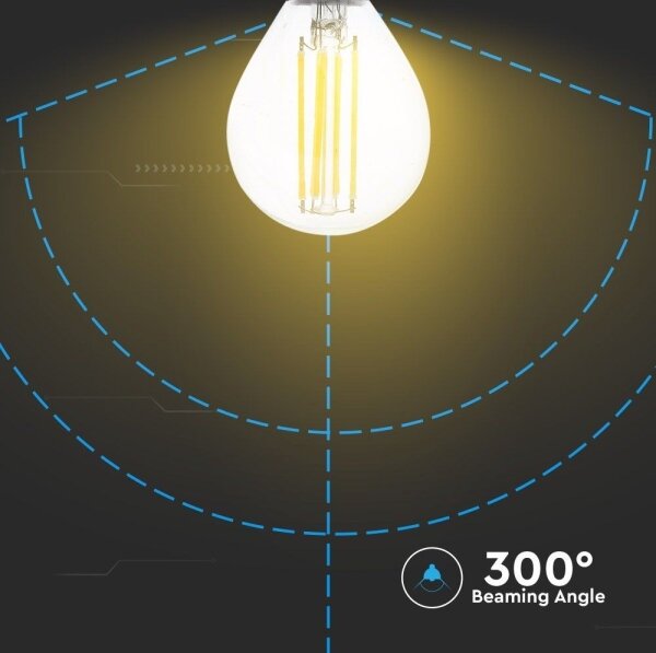 Bec LED FILAMENT P45 E14/6W/230V 2700K