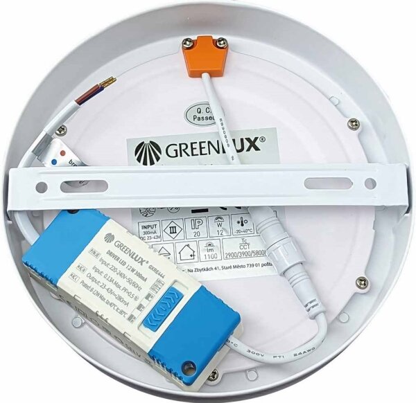 Corp de iluminat LED încastrat VEGA LED/12W/230V 2900/3900/5800K d. 16,8 cm alb