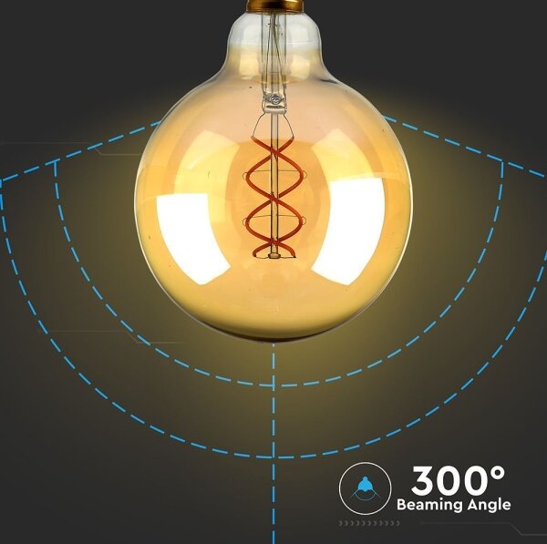 Bec LED FILAMENT G125 E27/5W/230V 1800K
