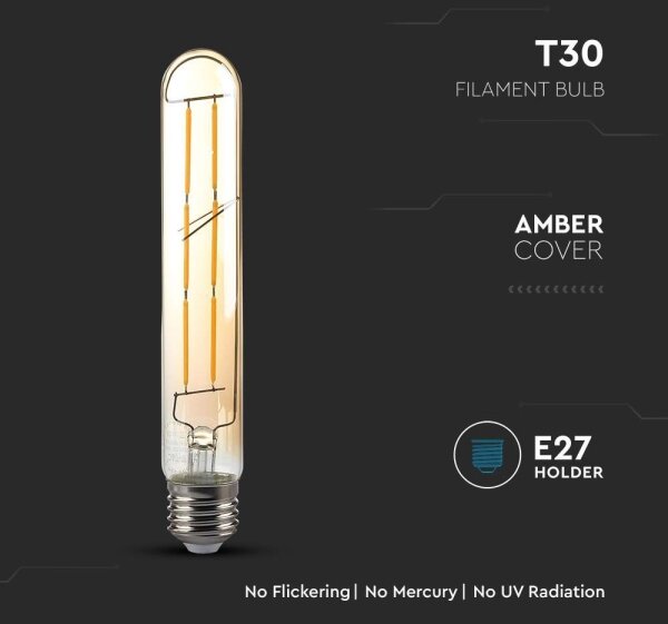 Bec LED FILAMENT T30 E27/6W/230V 2200K
