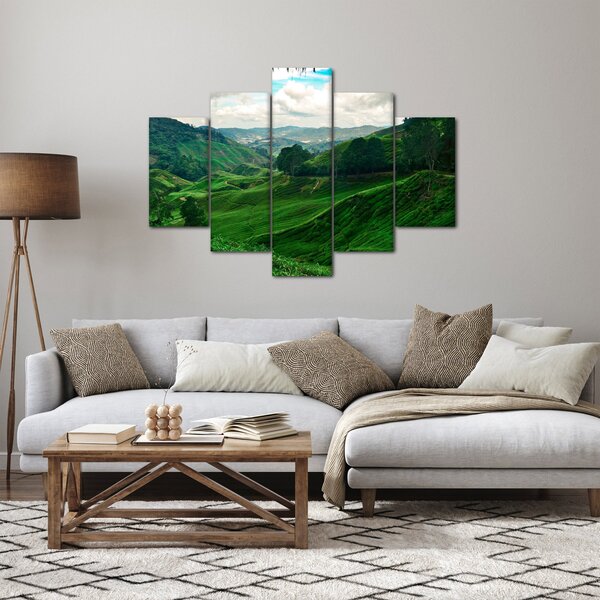 Tablou Plantații de ceai - Malaezia (150x105 cm)