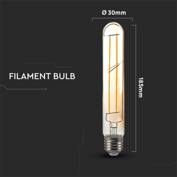 Bec LED FILAMENT T30 E27/6W/230V 2200K