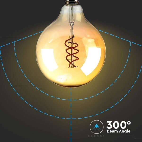 Bec LED FILAMENT G125 E27/6W/230V 1800K