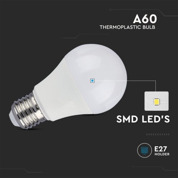 Bec LED SAMSUNG CHIP A60 E27/8,5W/230V 3000K