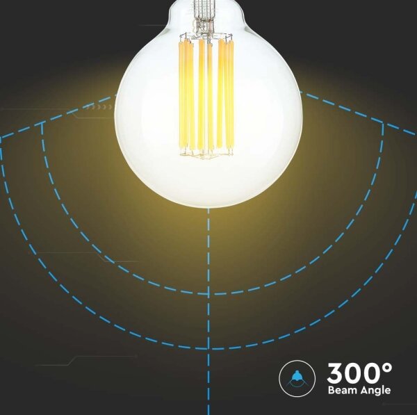 Bec LED FILAMENT G95 E27/6W/230V 3000K