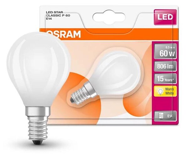 Bec LED Osram STAR E14/6,5W/230V 2700K