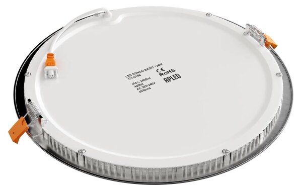 Corp de iluminat LED încastrat pentru baie APLED RONDO LED/24W/230V IP40 d. 30 cm crom