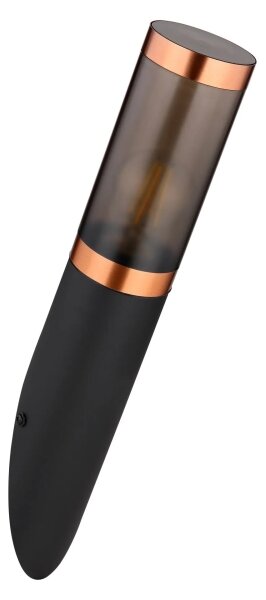 Aplică de exterior Globo 3157BC BOSTON 1xE27/23W/230V IP44 negru/cupru