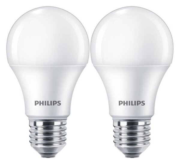 SET 2x bec LED Philips A60 E27/10W/230V 4000K