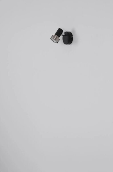 Spot de perete Globo 57917-1N MASON 1xGU10/25W/230V negru/argintiu