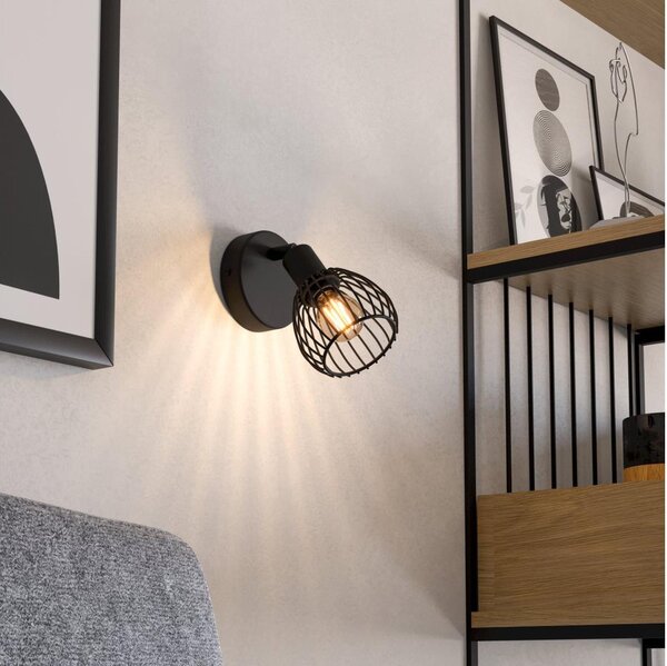 Aplică Eglo 901038 SONNINO 1xE14/40W/230V negru