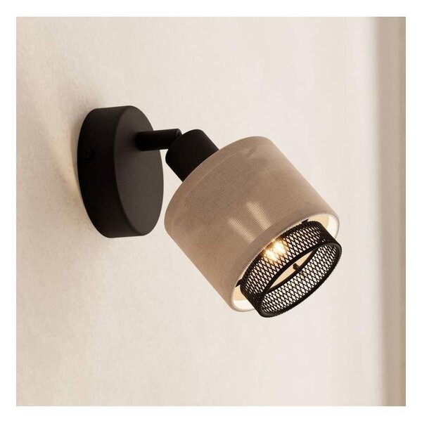 Spot de perete Eglo 43656 ROSLEY 1xE14/40W/230V negru/bej