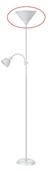 Abajur de rezervă pentru lampadar Rabalux 4061 ACTION E27 alb mare