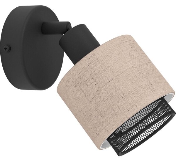 Spot de perete Eglo 43656 ROSLEY 1xE14/40W/230V negru/bej