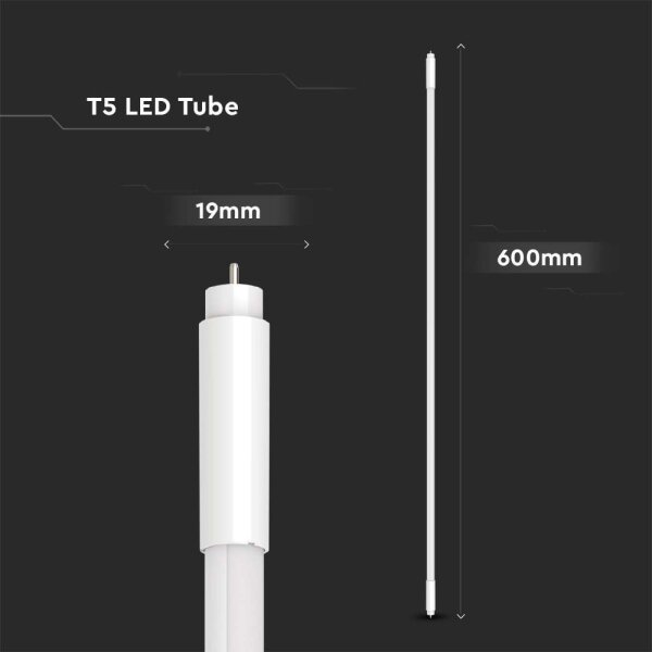 Tub LED fluorescent T5 G5/8W/230V 6500K 60 cm