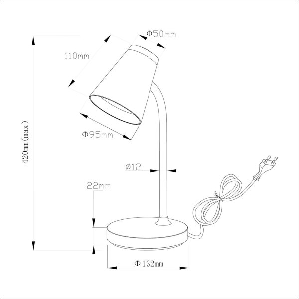 Lampă LED de masă CHICO LED/4,5W/230V alb