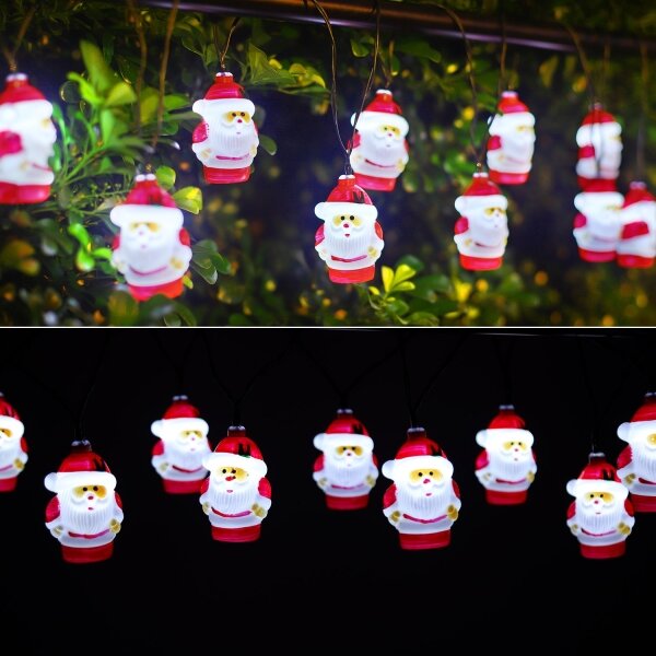 Aigostar - Ghirlandă solară LED 10xLED/3,8 m IP44 alb rece