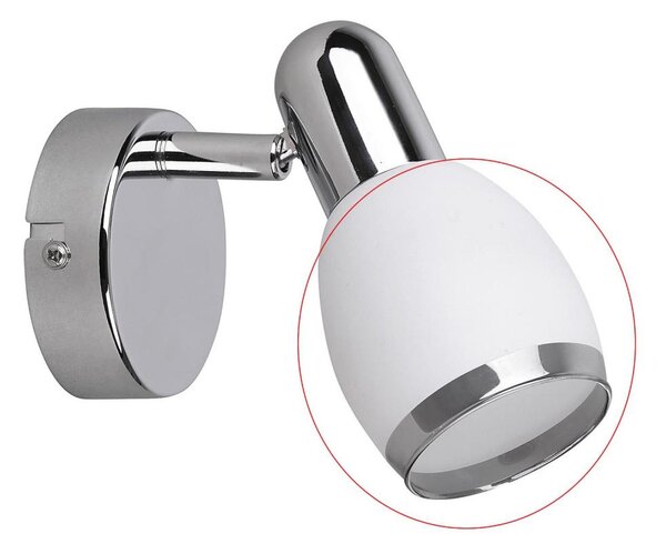 Abajur de rezervă din stică pentru aplică Rabalux 6060 ELITE E14