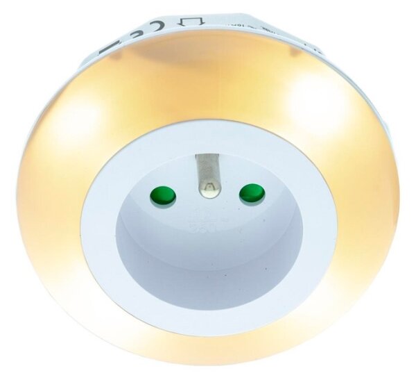 Corp de iluminat LED de orientare cu senzor crepuscular și priză Retlux LED/0,6W/230V