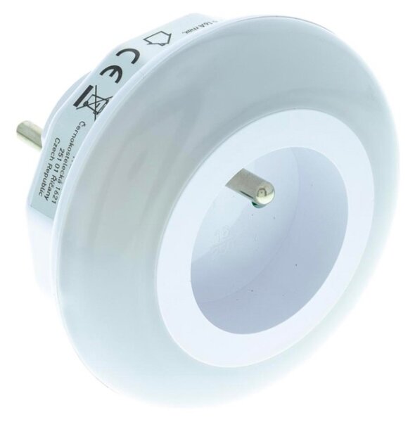 Corp de iluminat LED de orientare cu senzor crepuscular și priză Retlux LED/0,6W/230V
