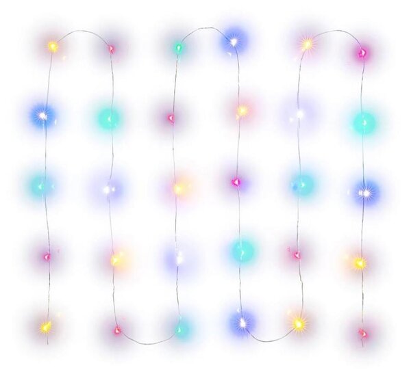 Retlux - Ghirlandă LED multicoloră 30 LED/2x AA, 3,3 m
