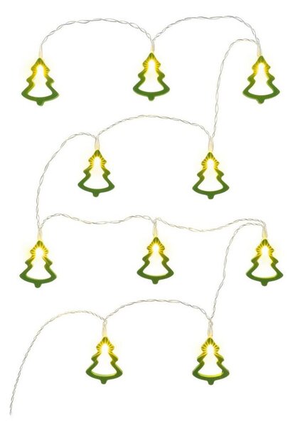 Retlux - Ghirlandă LED decorativă, 10 LED, alimentare 2x AA, 1,6 m, alb cald