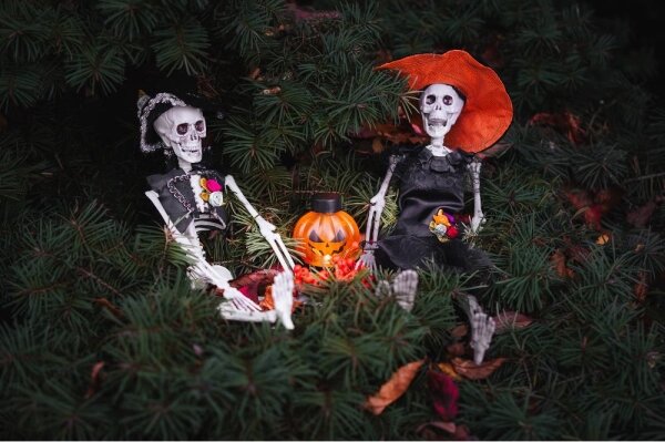 SET 6x decorațiune LED HALLOWEEN Retlux LED/1xCR2032/alb cald, dovleci