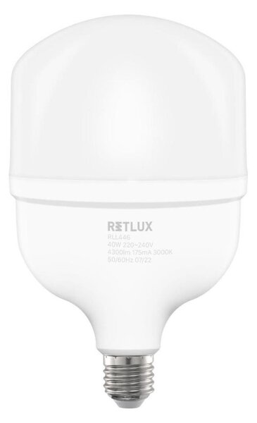 Bec LED T120 Retlux E27/40W/230V 3000K