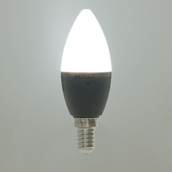 Bec LED RGBW dimabil Retlux C37 E14/4,5W/230V 2700-6500K Wi-Fi Tuya