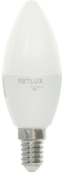 Bec LED RGBW dimabil Retlux C37 E14/4,5W/230V 2700-6500K Wi-Fi Tuya