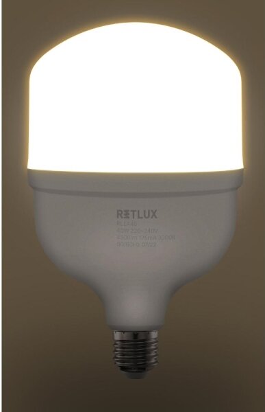 Bec LED T120 Retlux E27/40W/230V 3000K