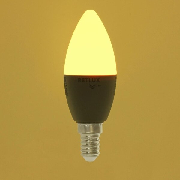 Bec LED RGBW dimabil Retlux C37 E14/4,5W/230V 2700-6500K Wi-Fi Tuya