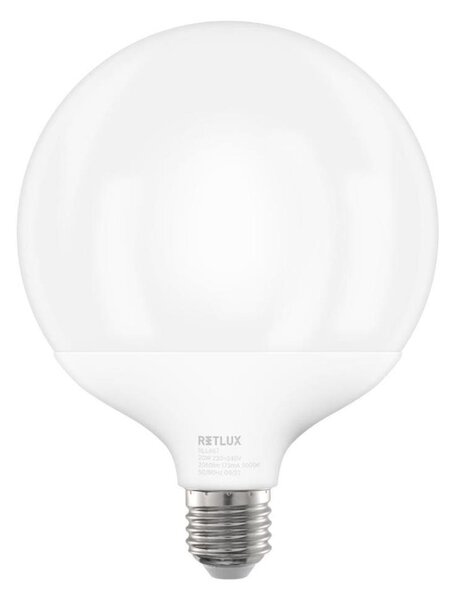 Bec LED G120 Retlux E27/20W/230V 3000K