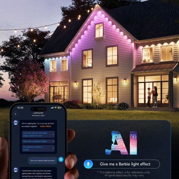 Govee - Șir de spoturi LED RGBIC, 30 m, Wi-Fi, Matter, IP67
