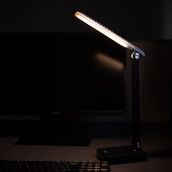 Lampă LED reîncărcabilă de masă Zuma Line 1949-BK LED/8W/1200mAh 3000/4500/6000K negru