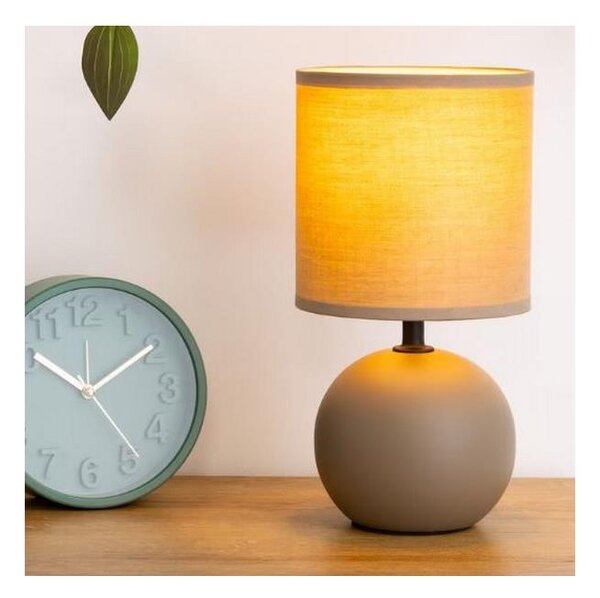 Lampă de masă Atmosphera TIMÉO 1xE14/60W/230V taupe/crem