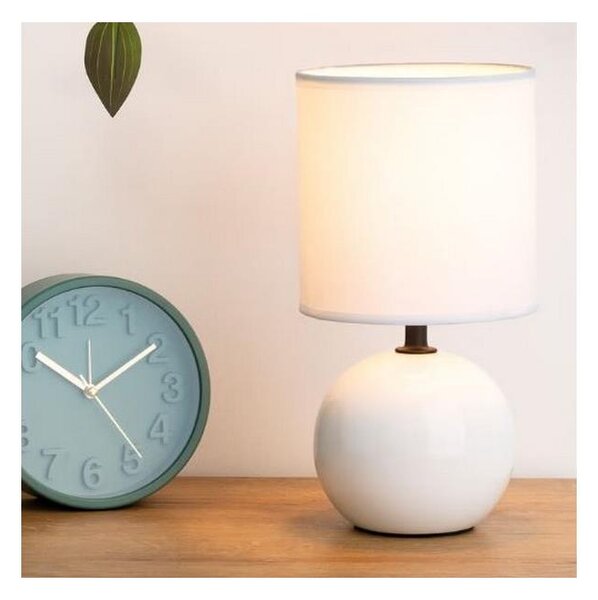 Lampă de masă Atmosphera TIMÉO 1xE14/60W/230V alb lucios