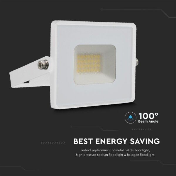 Proiector LED/20W/230V 6500K IP65 alb