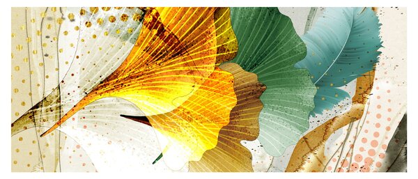 Tablou - Frunze (120x50 cm)