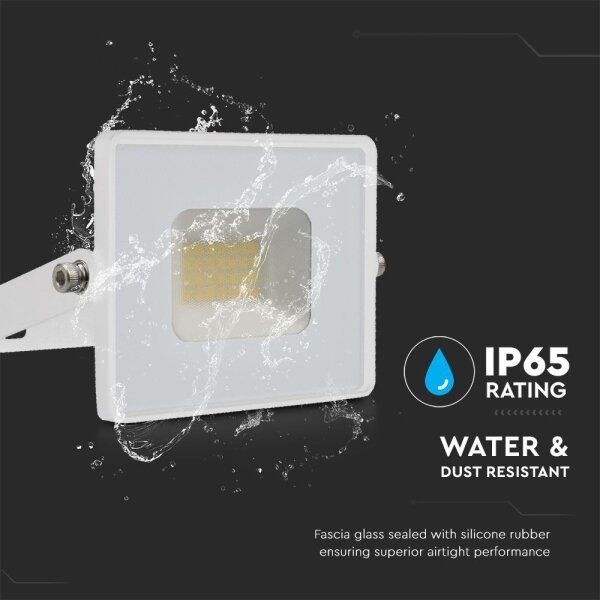 Proiector LED/20W/230V 6500K IP65 alb
