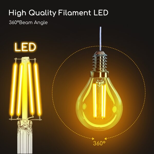 Bec LED Aigostar G45 E14/4W/230V 2700K