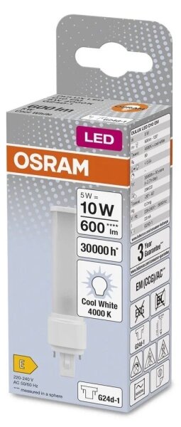 Bec LED Osram G24d-1/5W/230V 4000K