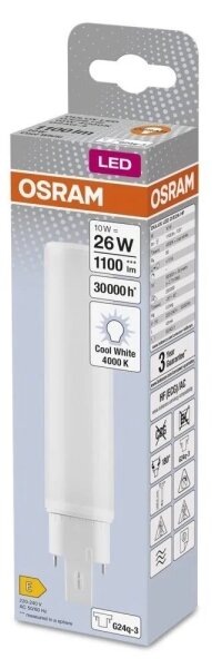 Bec LED Osram G24q-3/10W/230V 4000K