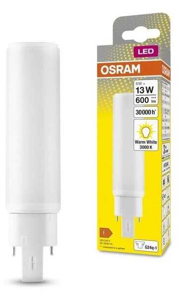 Bec LED Osram G24q-1/6W/230V 3000K
