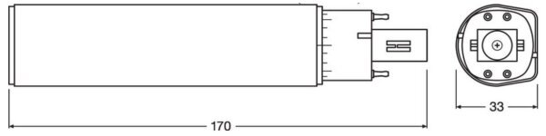 Bec LED Osram G24q-3/10W/230V 4000K